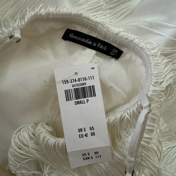 NWT Abercrombie & Fitch fringe mini dress - Picture 5 of 5